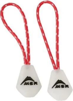 MSR Night Glow Zipper Pulls, 2 Pcs