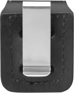 Zippo Black Leather Lighter Pouch W/Clip -rejseudstyr Butik 70500068 2