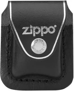 Zippo Black Leather Lighter Pouch W/Clip