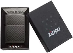 Zippo Iced Carbon Fiber Design Lighter -rejseudstyr Butik 72600053 2