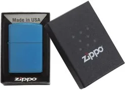 Zippo Classic High Polish Indigo Lighter -rejseudstyr Butik 72600055 2