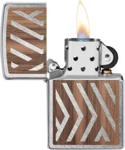 Zippo Woodchuck Herringbone Sweep Walnut Lighter -rejseudstyr Butik 72600056 2