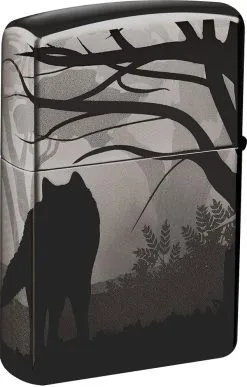 Zippo Wolves Design Black Ice® Lighter -rejseudstyr Butik 72600059 1