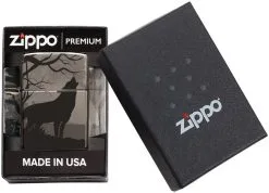 Zippo Wolves Design Black Ice® Lighter -rejseudstyr Butik 72600059 3