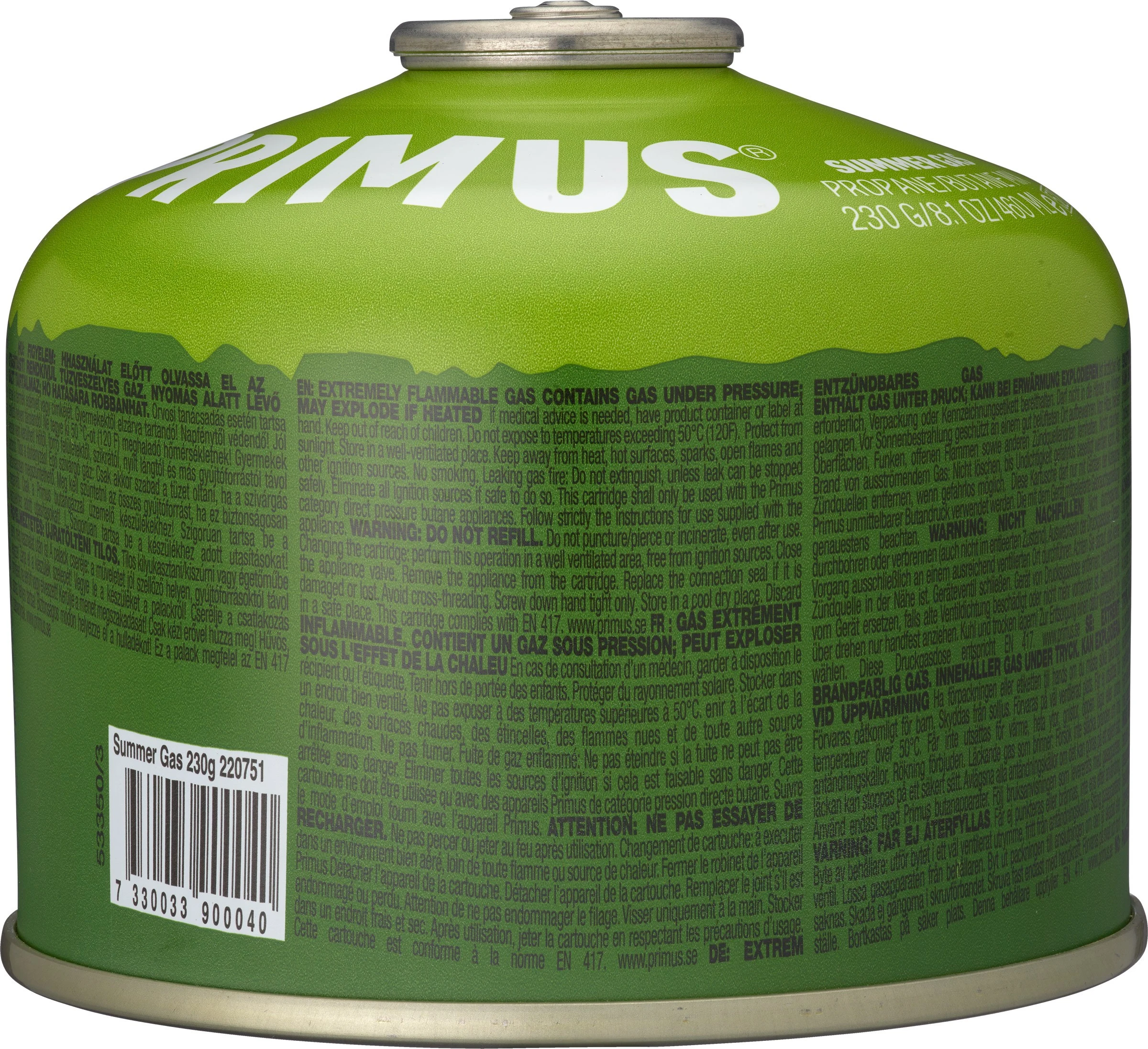 Primus Summer Gas 230g 4 Primus Summer Gas 230g - Billede 2