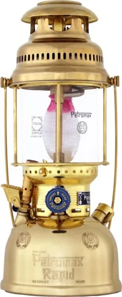 Petromax Paraffin Lamp HK500, Brass
