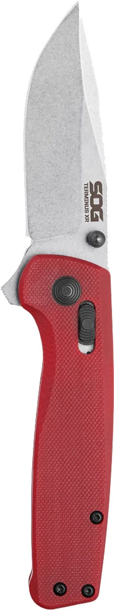 SOG Terminus XR G10 Folding Knife - Crimson